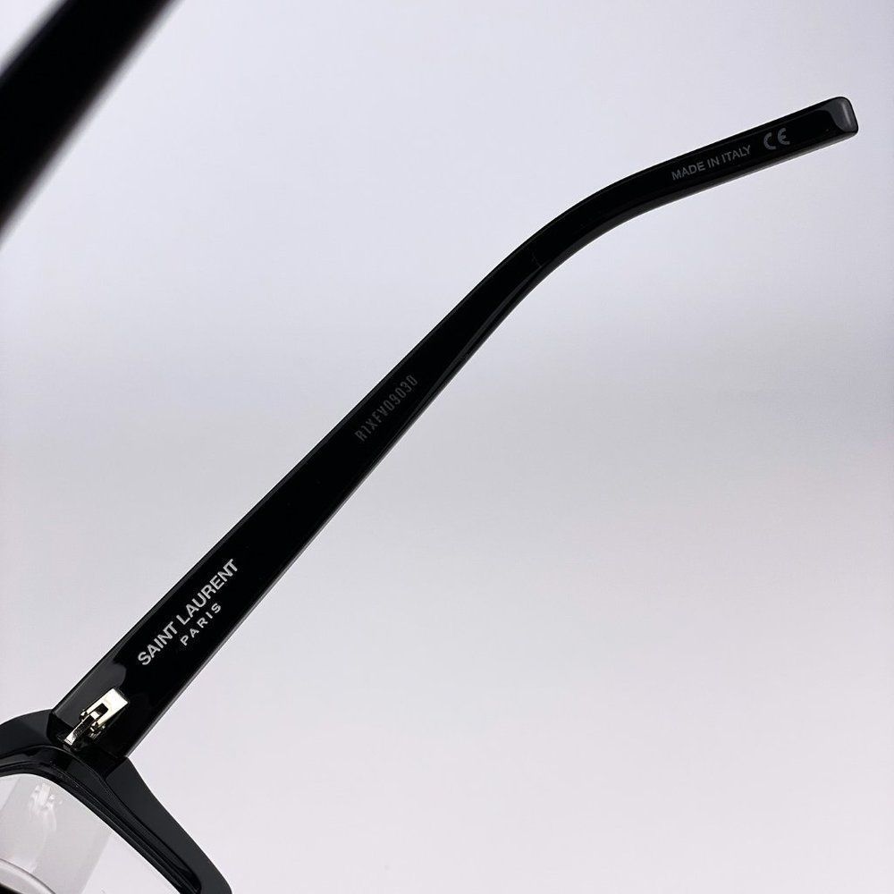 Saint Laurent SL291 001 Eyeglasses Black Blue Block Cat Eye Women - Picture 8 of 11